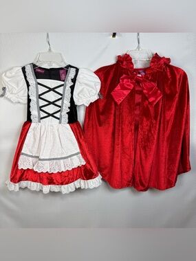 What a Character Little Red Riding Hood Costume Girls XS 4 Dress & Cape